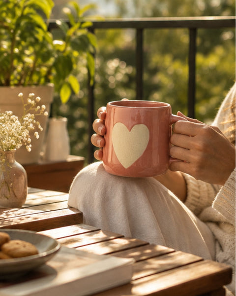 Love Note Pink Ceramic Mug