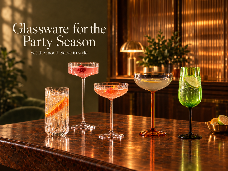 The Bar Cart Edit: Glassware for the Party Season