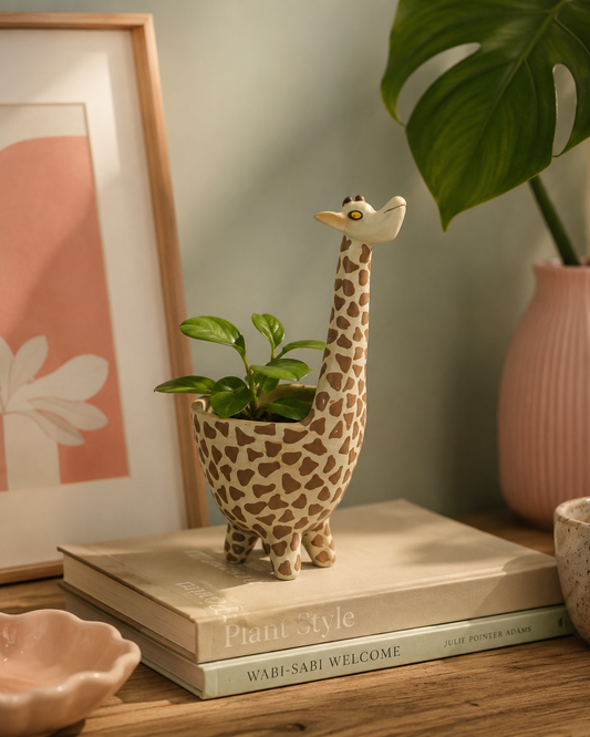 Dappled Giraffe Nerikomi Ceramic Planter