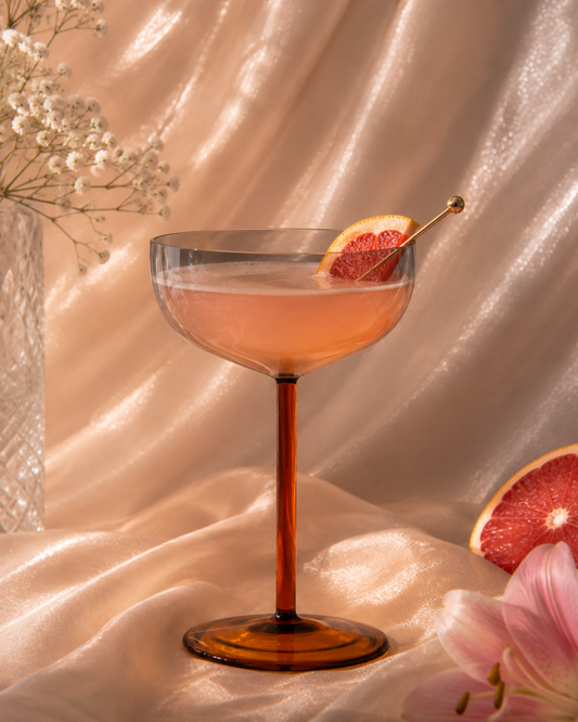 Two-Tone Coupe Cocktail Glass - Ash & Amber