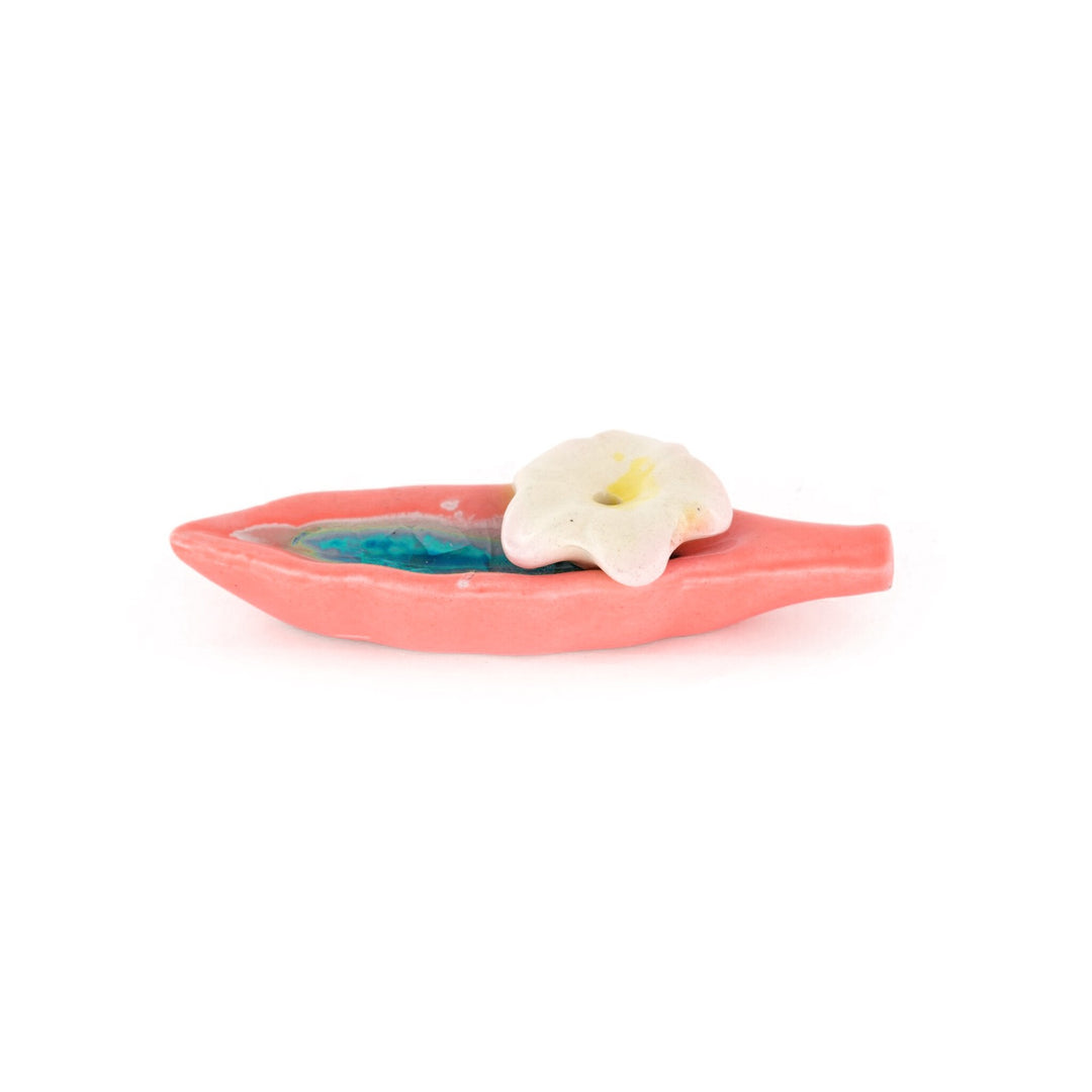 Leaf Ceramic Incense Holder