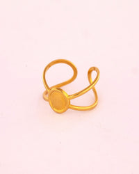 Adjustable Oval Wrap Anti-Tarnish Ring - view 2 of 2