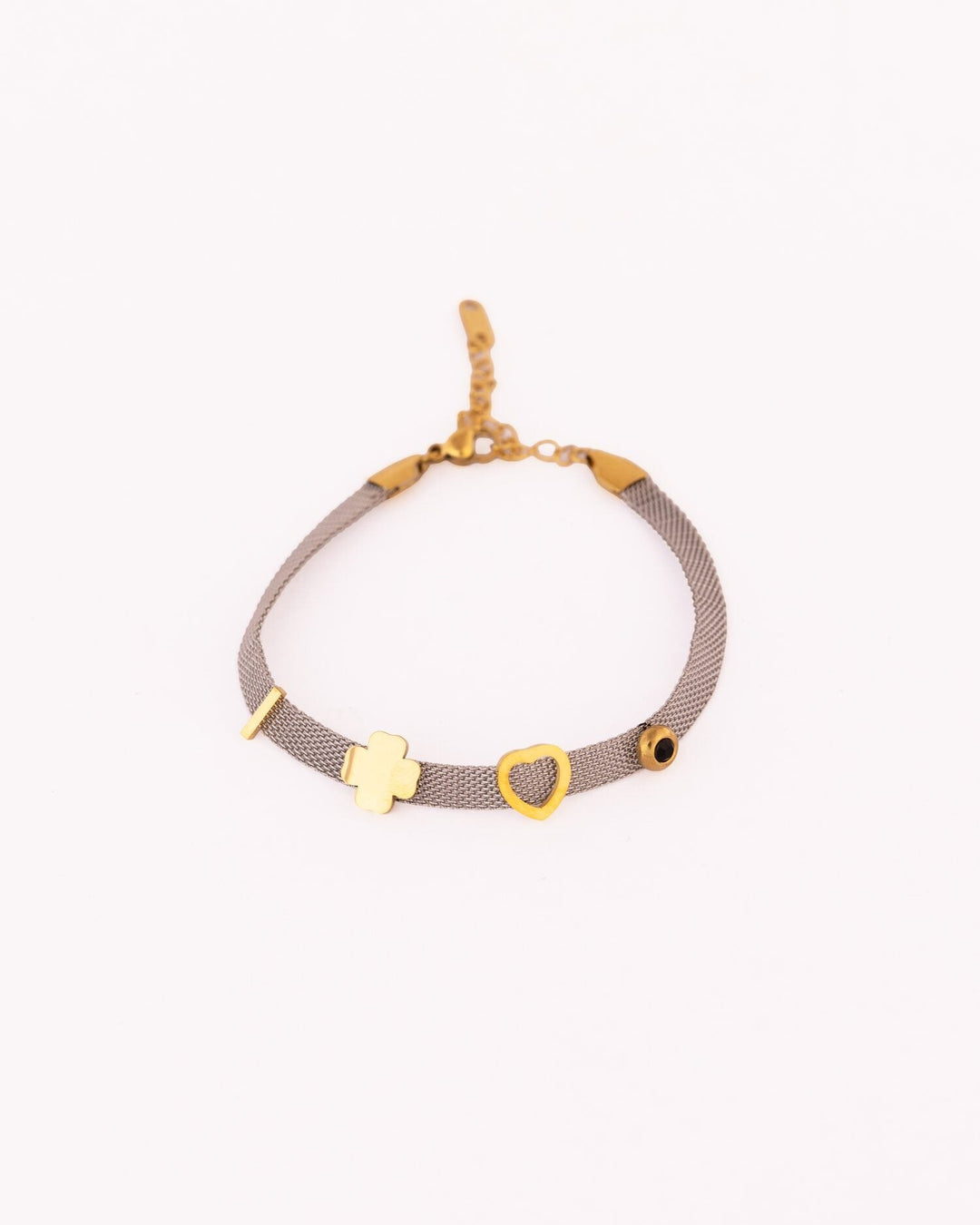 Beaded Anti-Tarnish Bracelet - Grey Stone - view 2 of 4