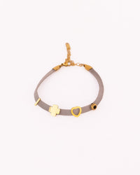 Beaded Anti-Tarnish Bracelet - Grey Stone - view 2 of 4