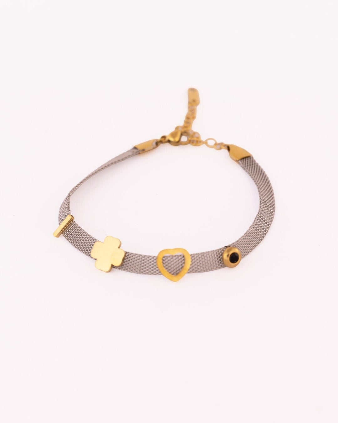 Beaded Anti-Tarnish Bracelet - Grey Stone - view 3 of 4