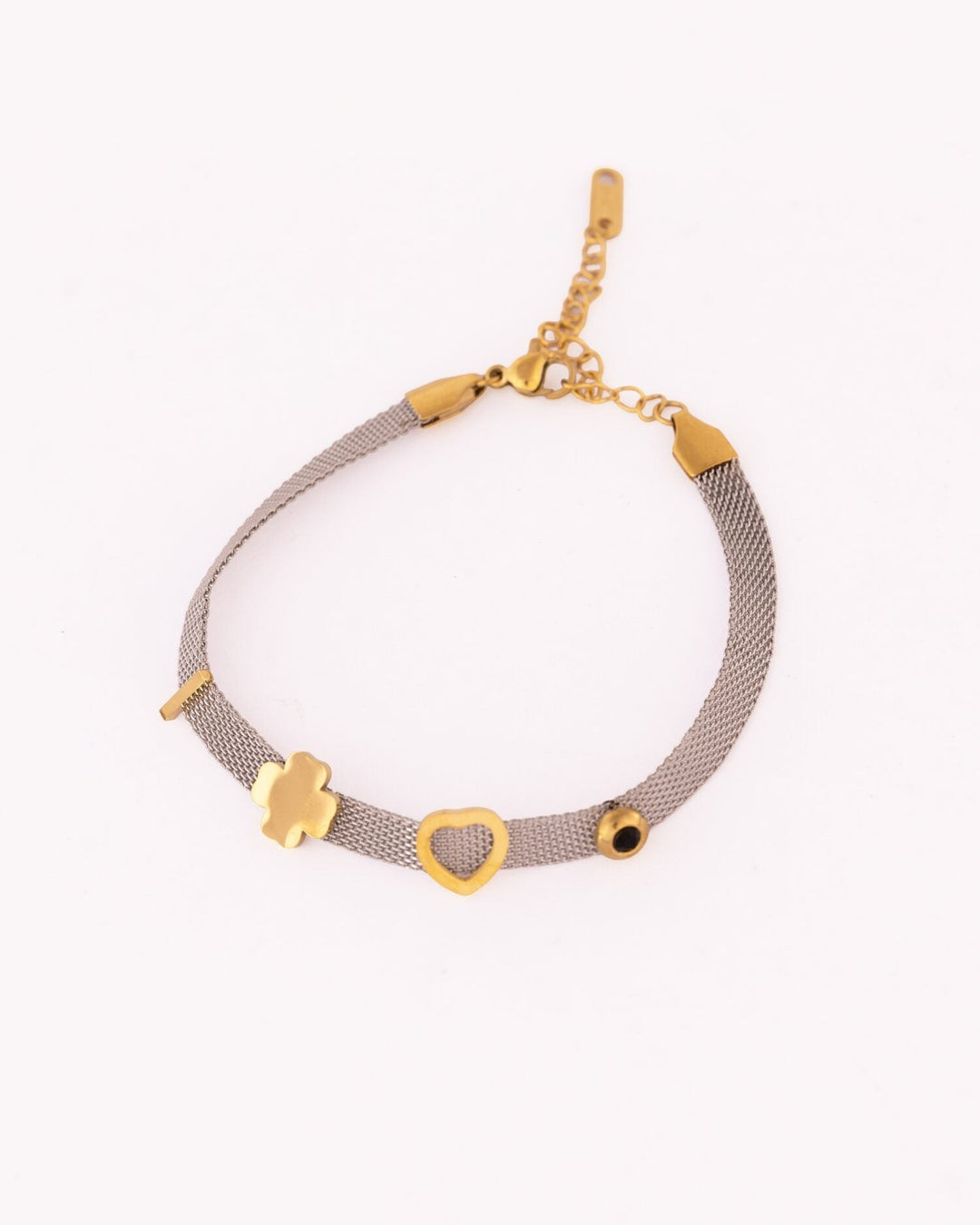 Beaded Anti-Tarnish Bracelet - Grey Stone - view 4 of 4