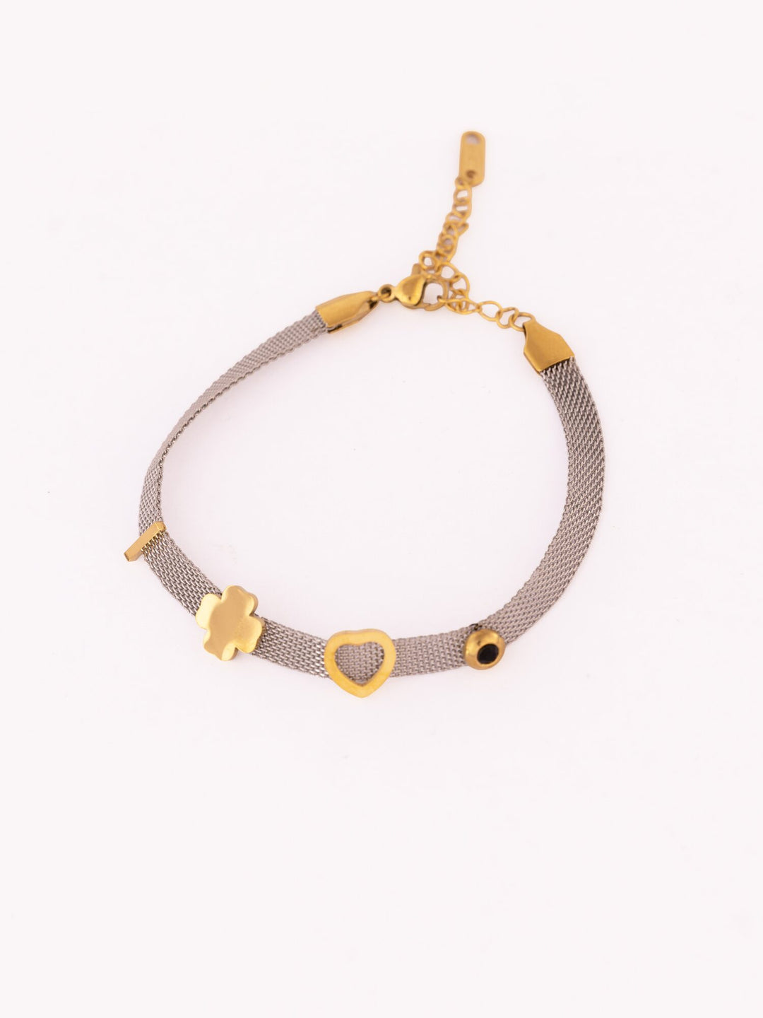Beaded Anti-Tarnish Bracelet - Grey Stone - view 3 of 4
