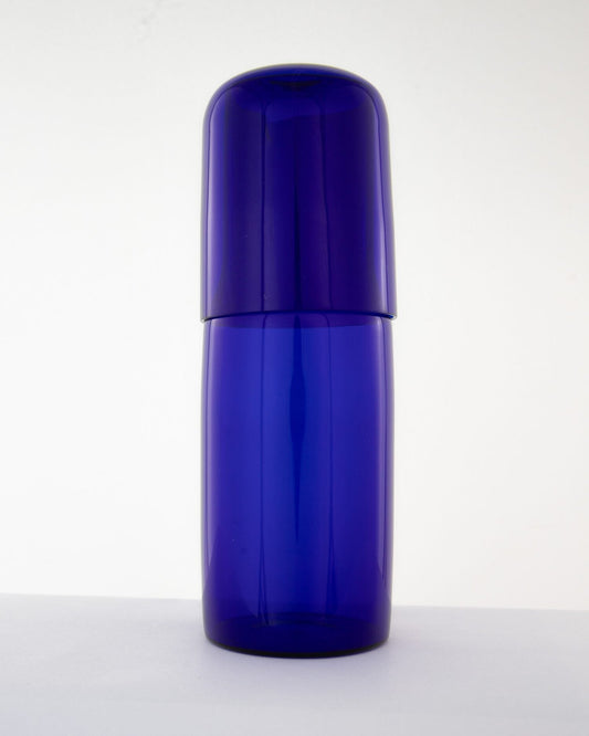 Bedside Glass Carafe & Tumbler Set - Cobalt Blue - view 2 of 4