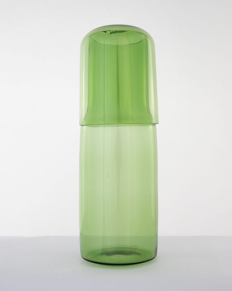 Bedside Glass Carafe & Tumbler Set - Lime Green