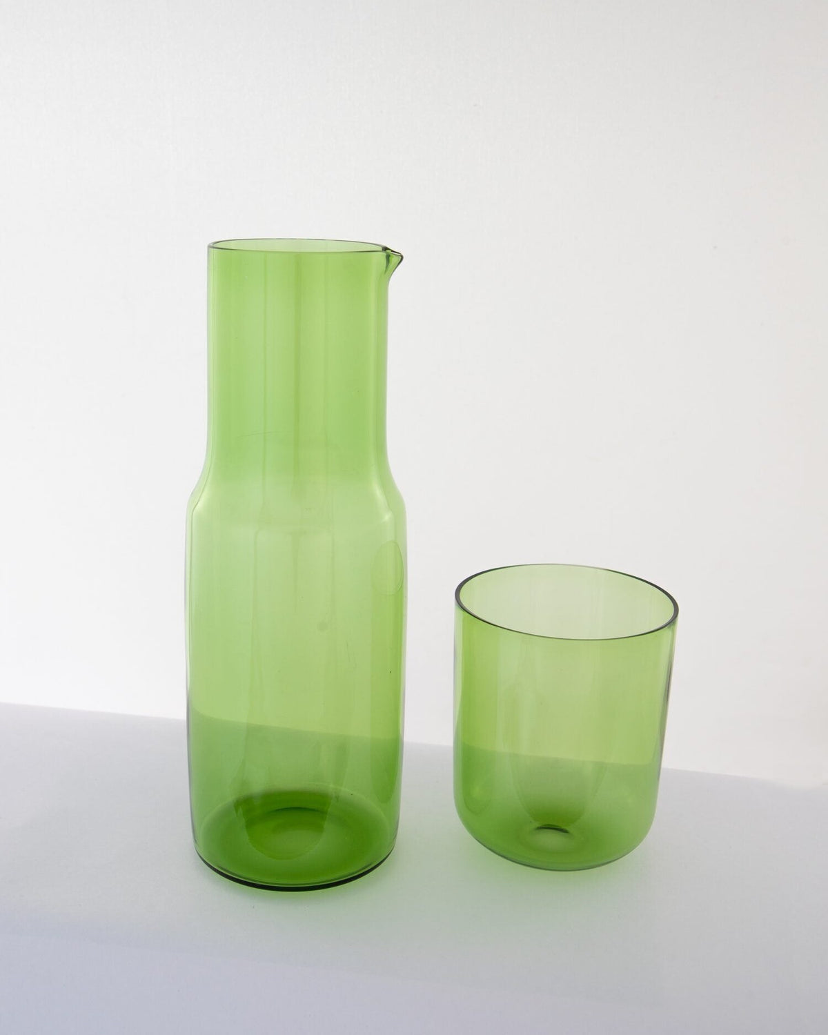 Bedside Glass Carafe & Tumbler Set - Lime Green - view 3 of 3