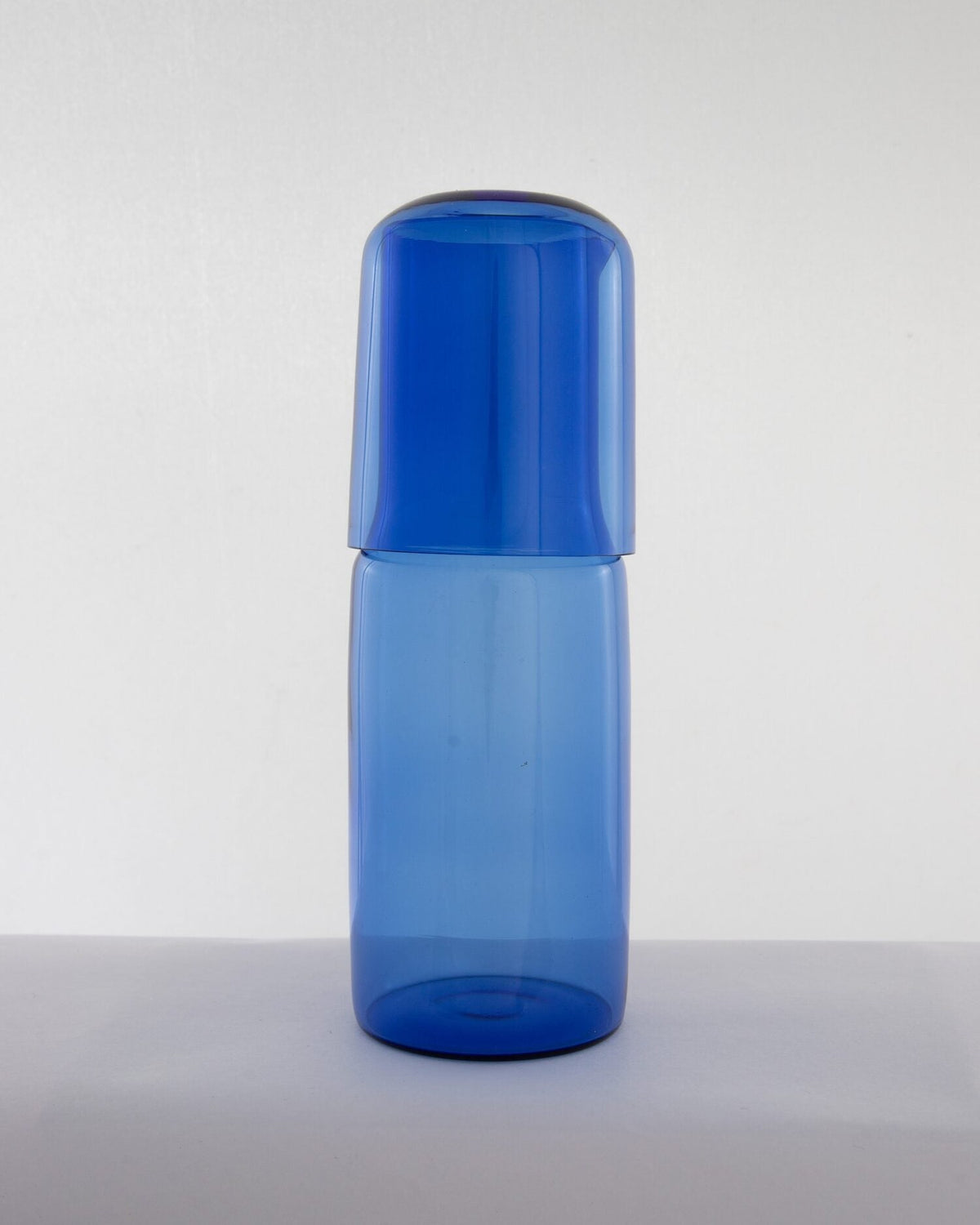 Bedside Glass Carafe & Tumbler Set - Sky Blue - view 3 of 5