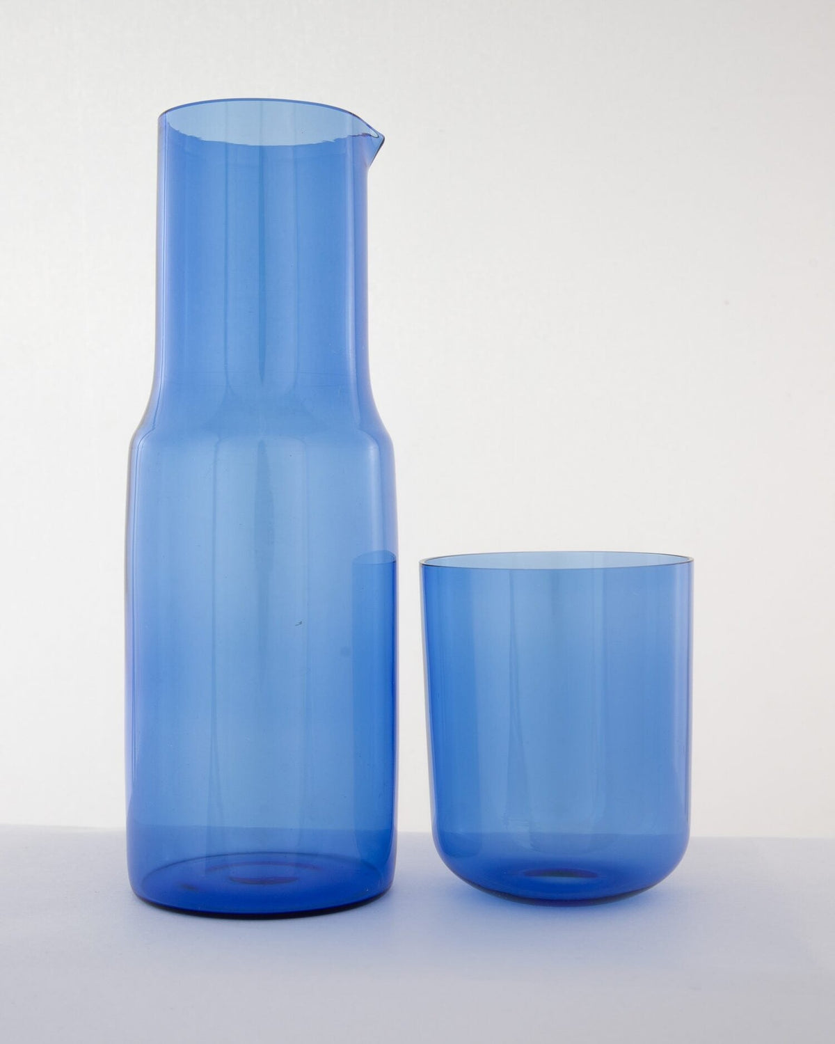 Bedside Glass Carafe & Tumbler Set - Sky Blue - view 4 of 5