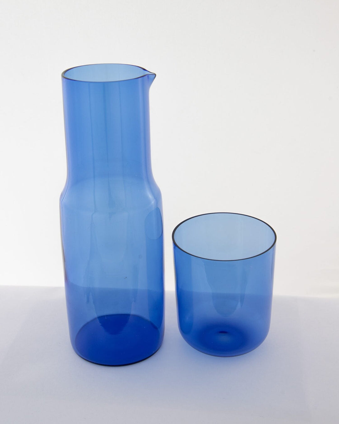 Bedside Glass Carafe & Tumbler Set - Sky Blue - view 5 of 5