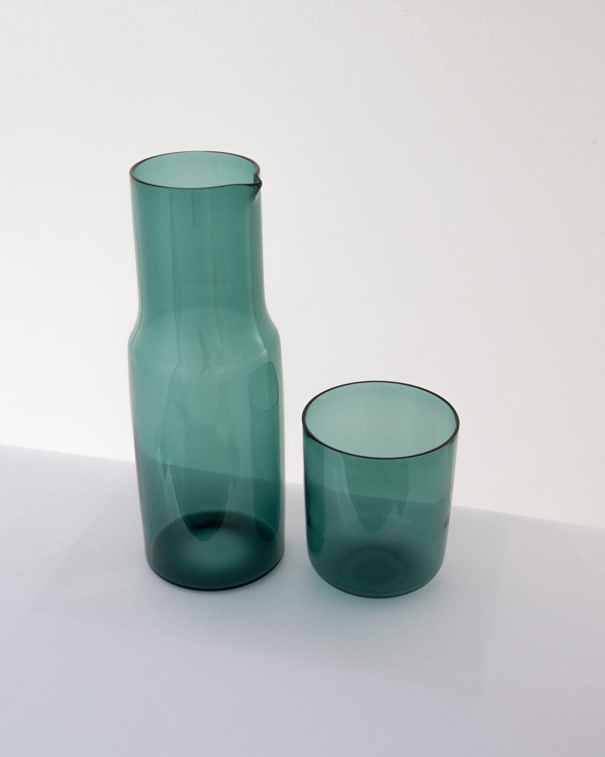 Bedside Glass Carafe & Tumbler Set - Teal - view 4 of 4
