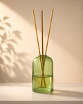 Bell Jar Glass Reed Diffuser Bottle - Green