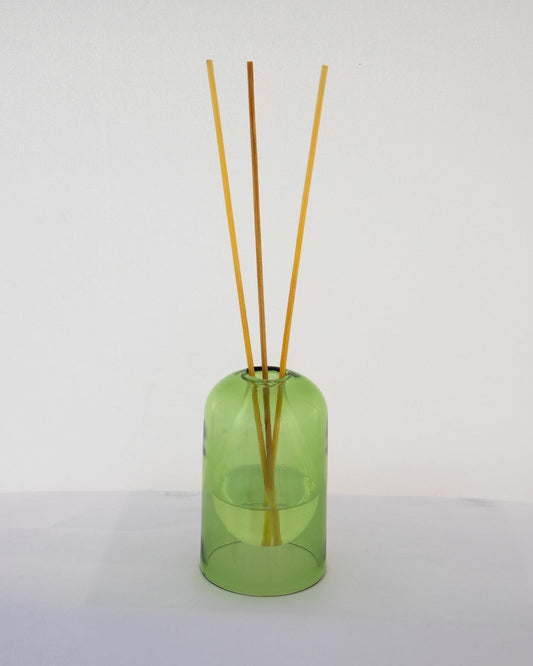 Bell Jar Glass Reed Diffuser Bottle - Green - view 4 of 5