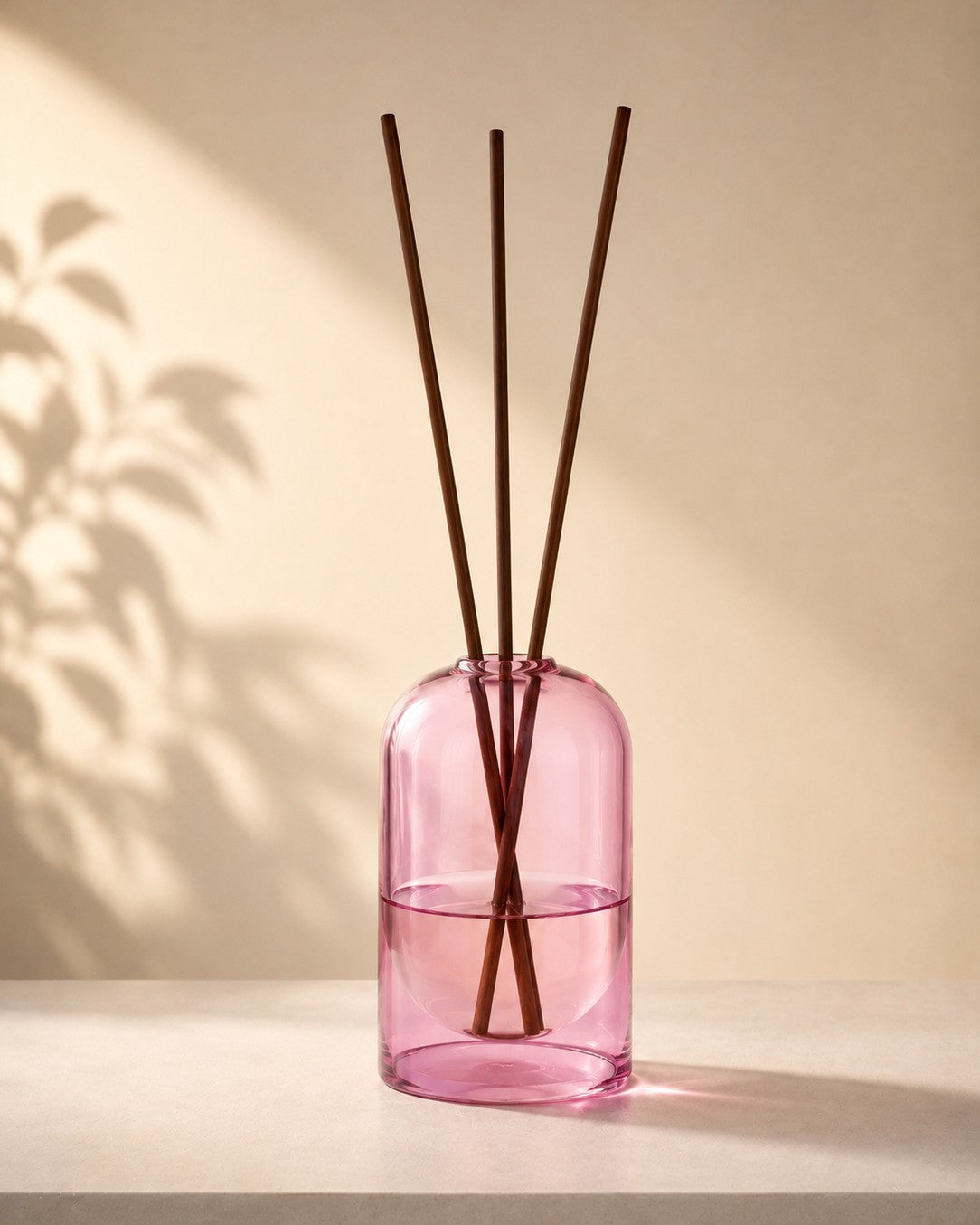 Bell Jar Glass Reed Diffuser Bottle - Rose Pink - view 2 of 5