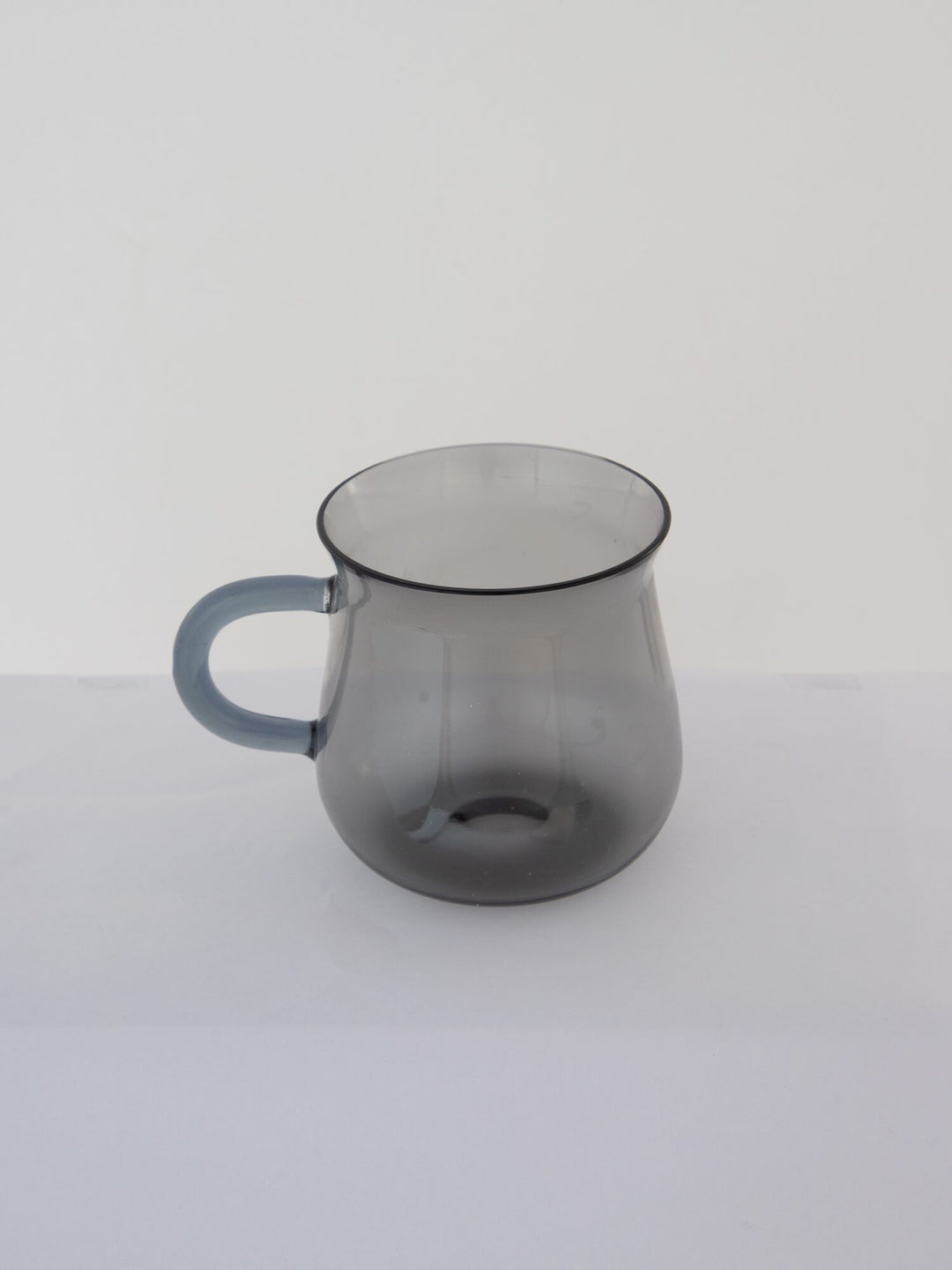 Curved Hand-Blown Glass Mug - Smoke Grey - view 3 of 3