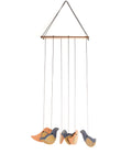 Bird Nerikomi Ceramic Wind Chime - Multicolour