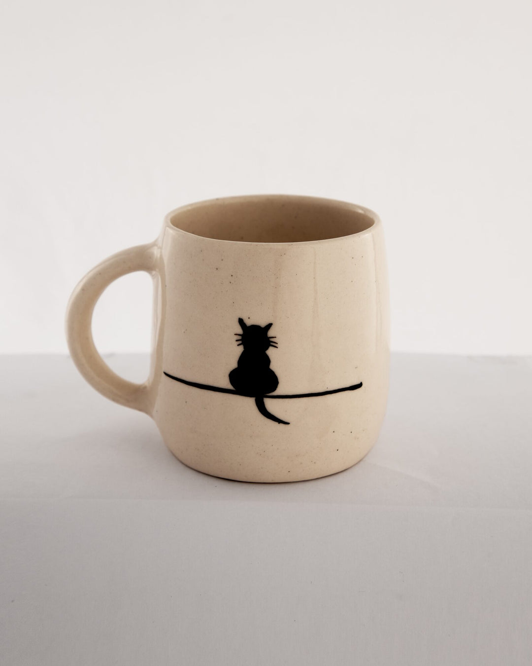 Black Cat Hand-Painted Ceramic Mug - view 2 of 3