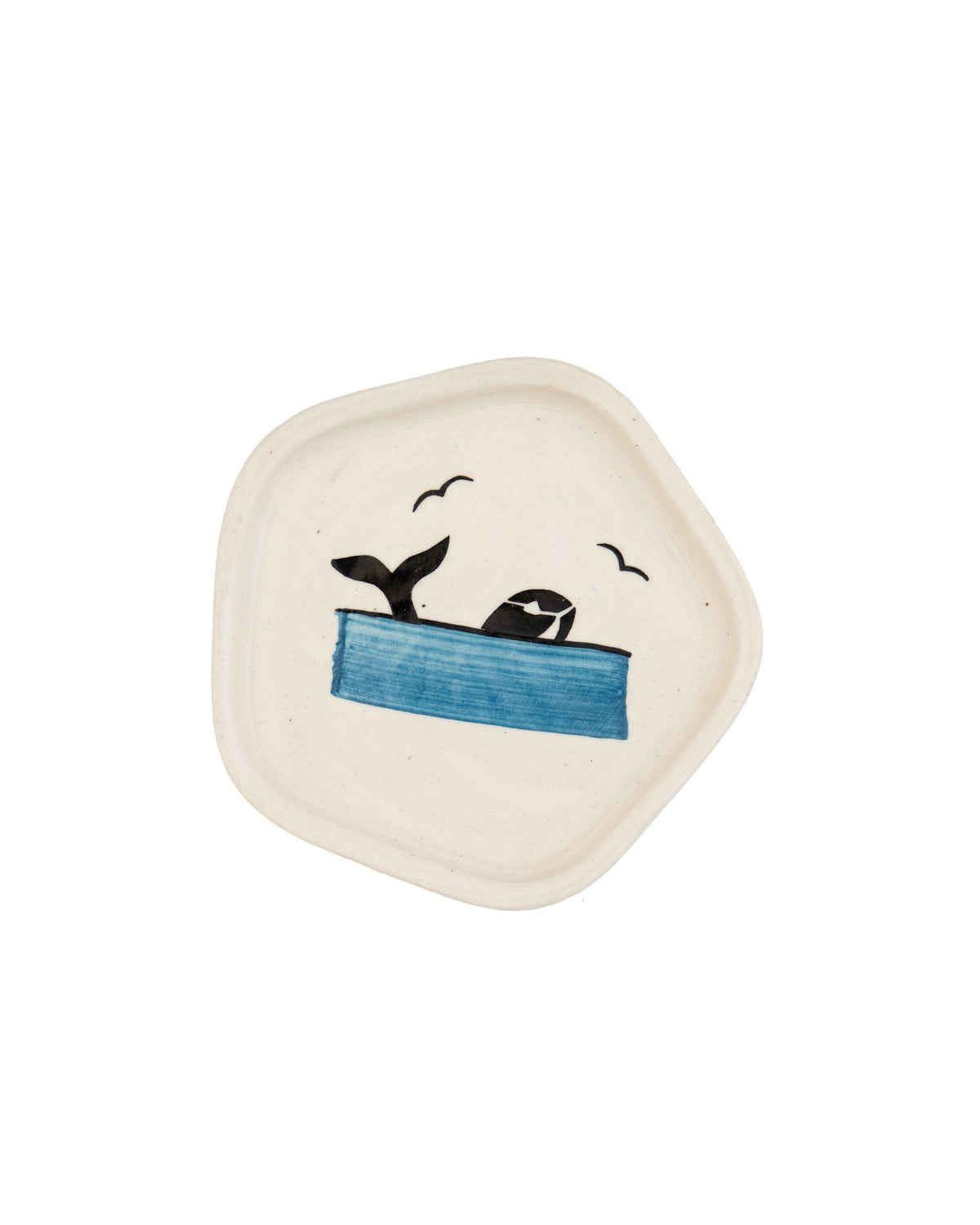 Blue Dolphin Hand-Painted Ceramic Trinket Dish by Modus & Mood