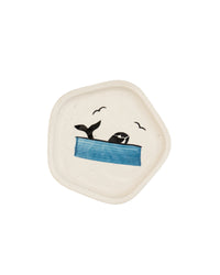Blue Dolphin Hand-Painted Ceramic Trinket Dish by Modus & Mood