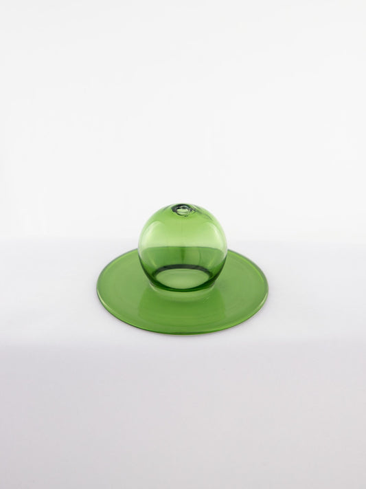 Sun Orb Green Glass - Incense Stick Stand - view 3 of 4