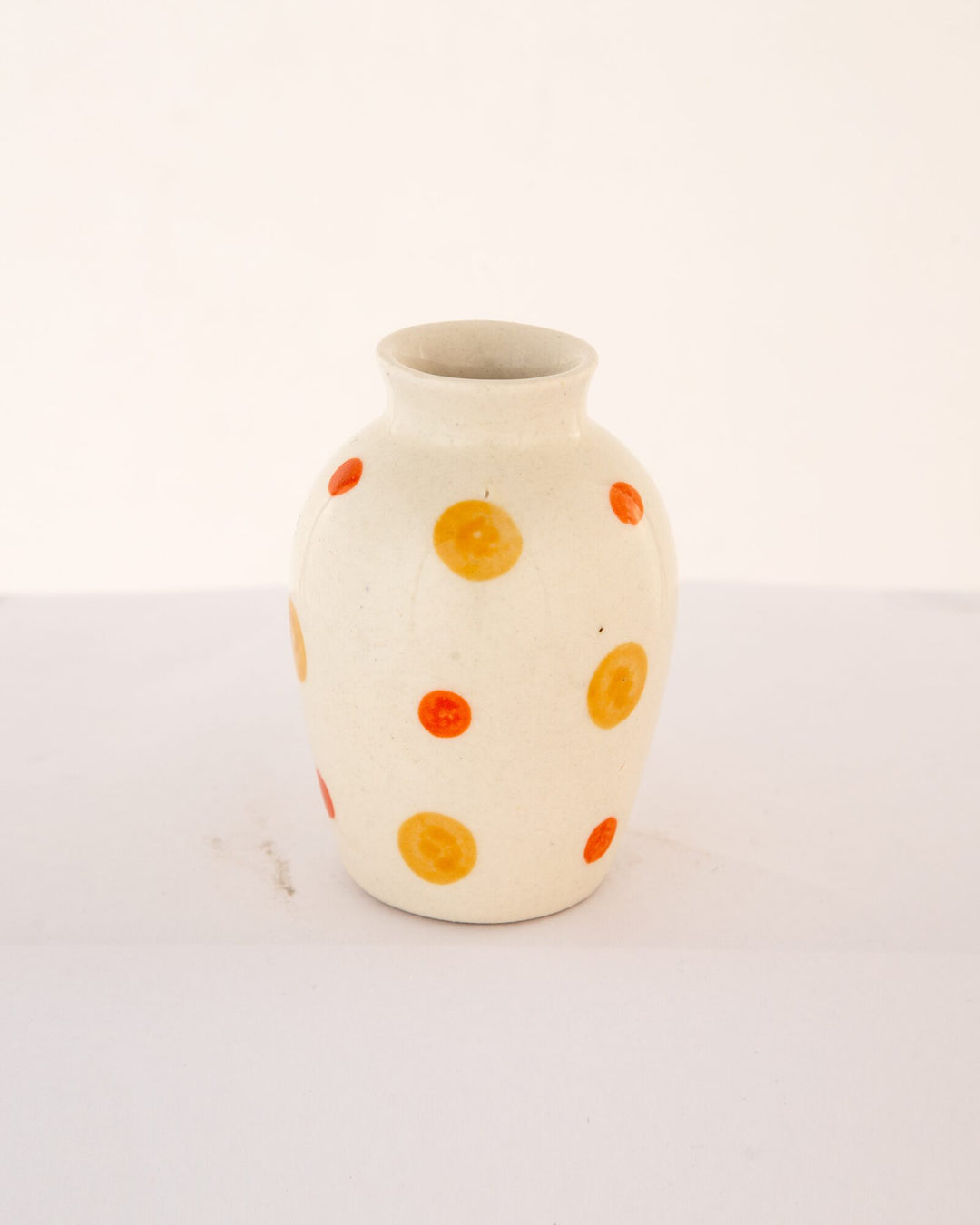 Sunspot Dotted Mini Ceramic Bud Vase - Oval - view 2 of 3
