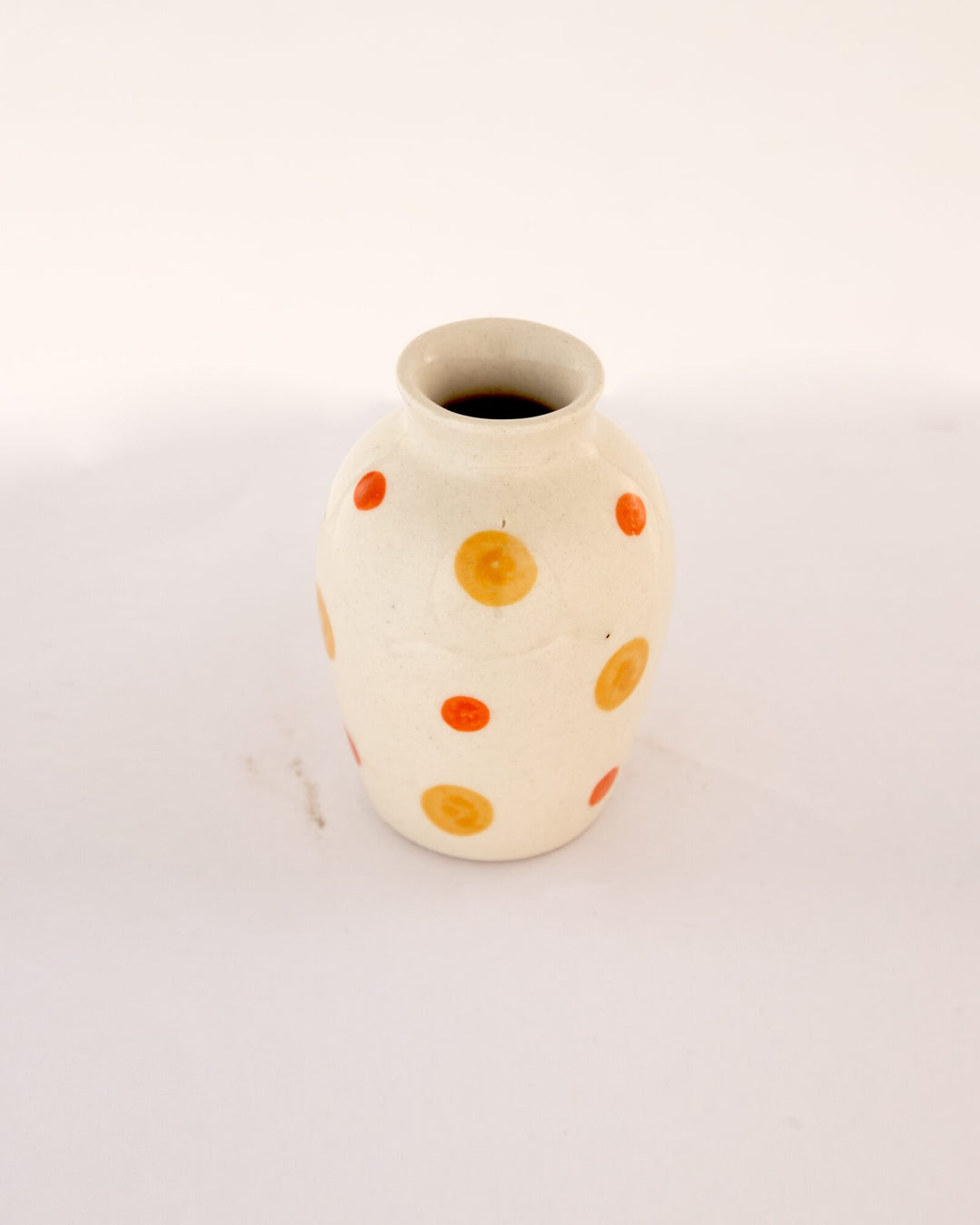 Sunspot Dotted Mini Ceramic Bud Vase - Oval - view 3 of 3