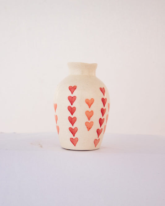 Dil Se Red Heart Ceramic Bud Vase by Modus & Mood
