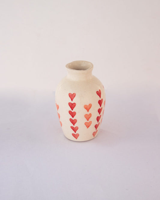 Dil Se Red Heart Ceramic Bud Vase - view 2 of 3