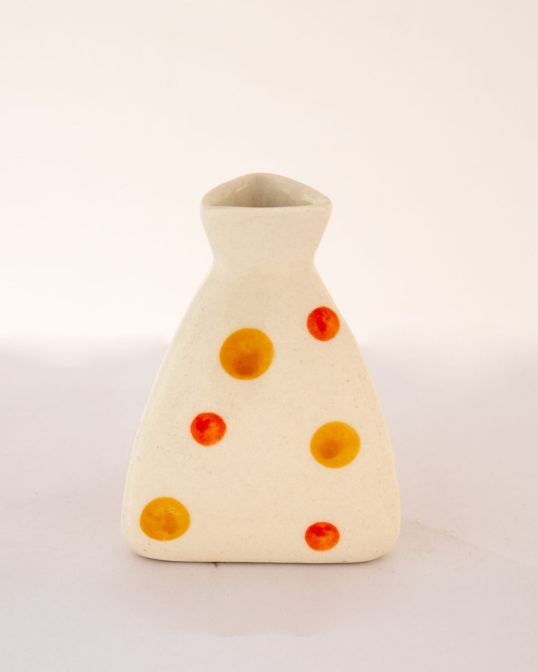 Sunspot Dotted Mini Ceramic Bud Vase - Tapered - view 3 of 4