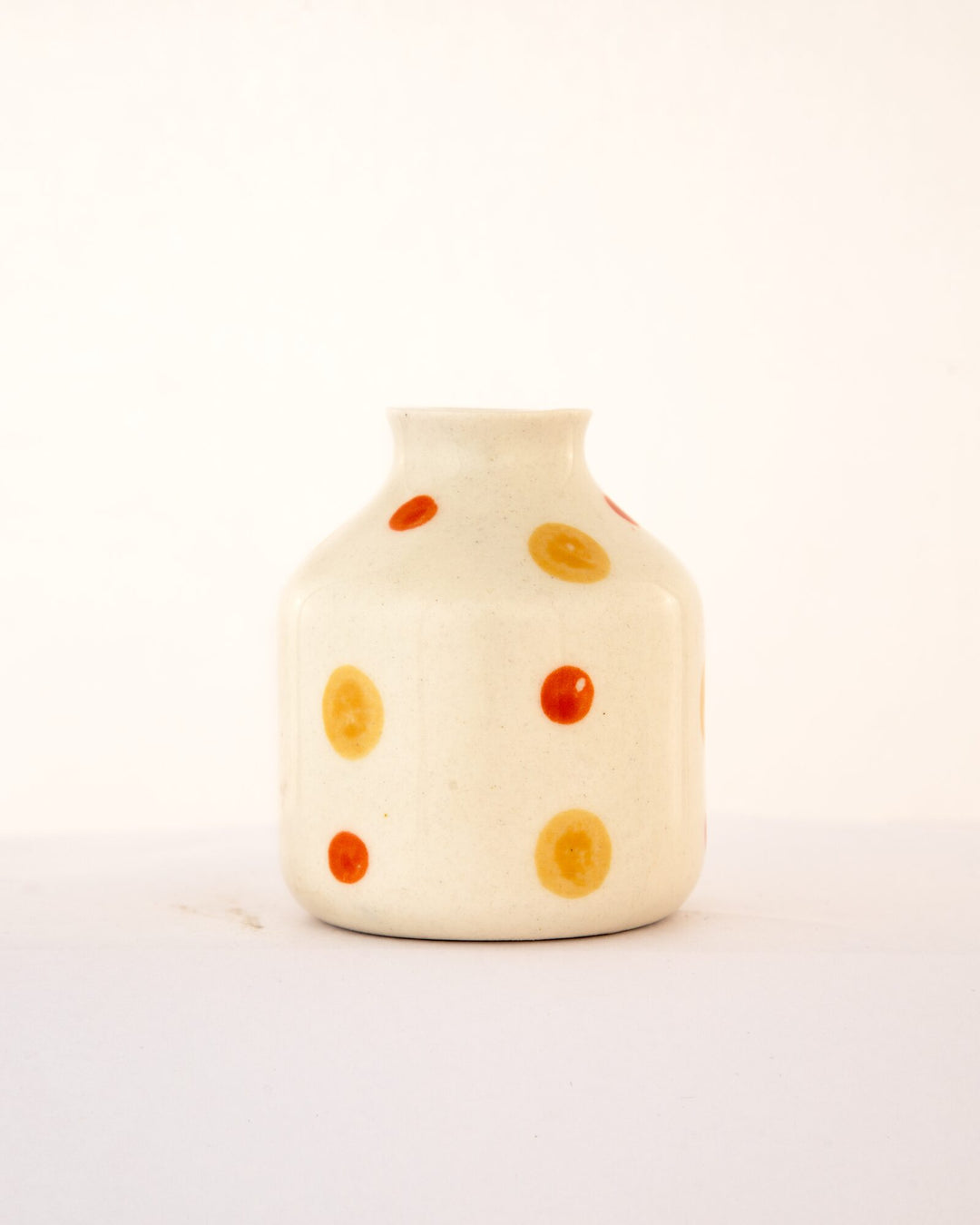 Sunspot Dotted Mini Ceramic Bud Vase - Round by Modus & Mood
