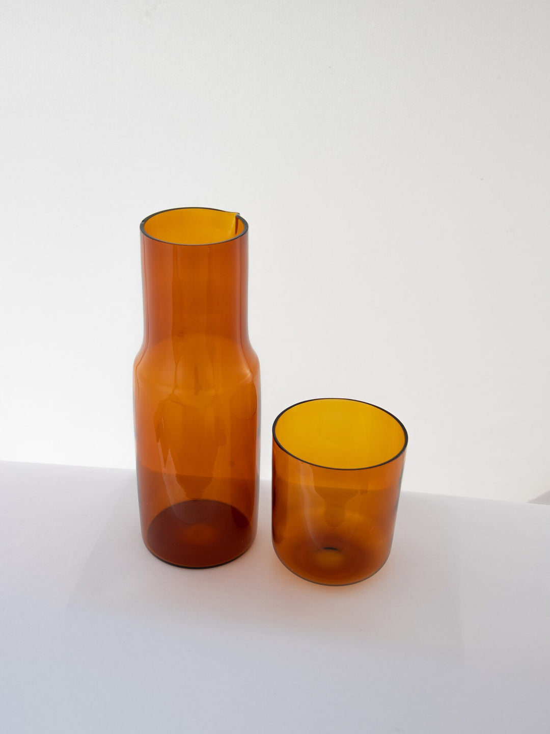Bedside Glass Carafe & Tumbler Set - Amber - view 4 of 4