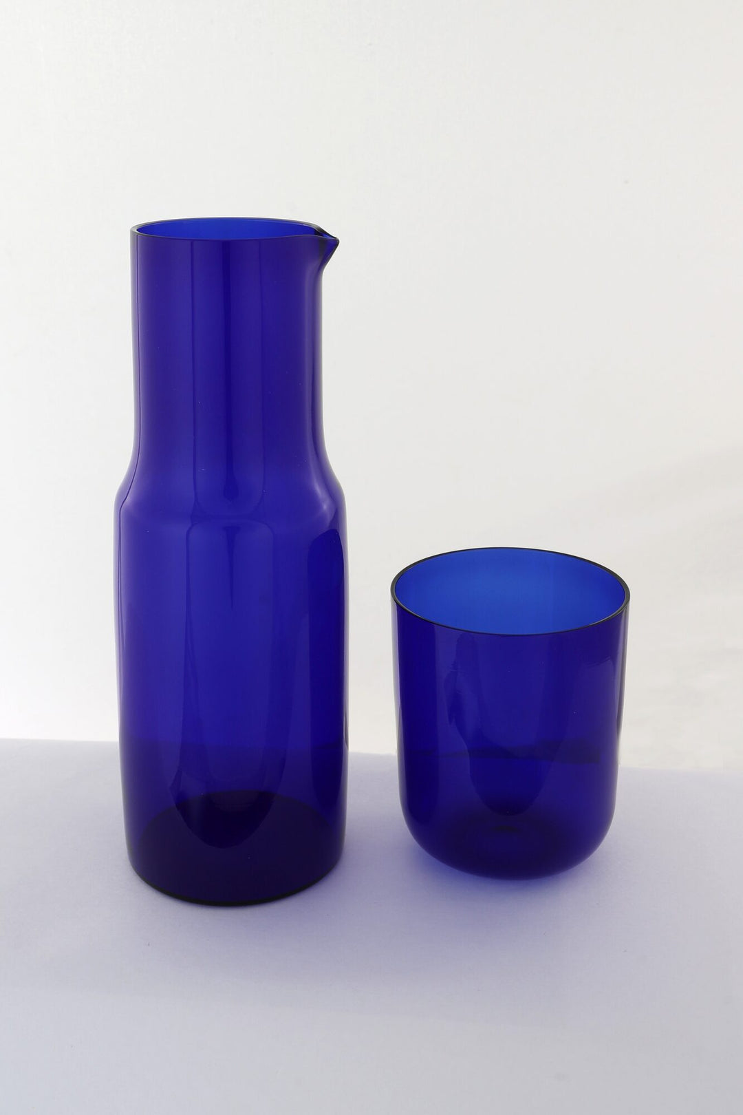 Bedside Glass Carafe & Tumbler Set - Cobalt Blue - view 3 of 3