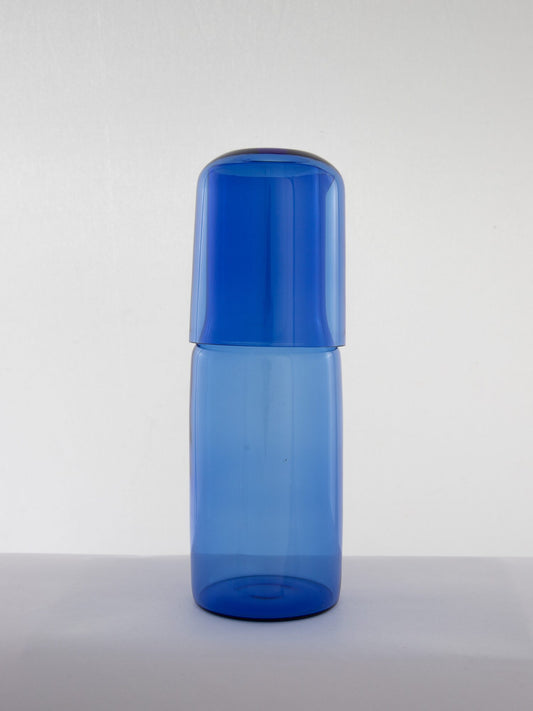Bedside Glass Carafe & Tumbler Set - Sky Blue - view 2 of 4