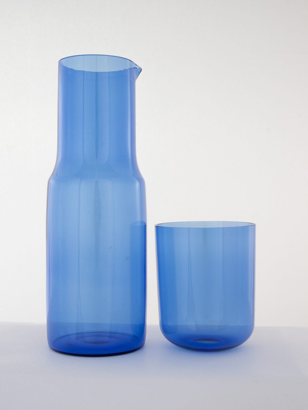 Bedside Glass Carafe & Tumbler Set - Sky Blue - view 3 of 4