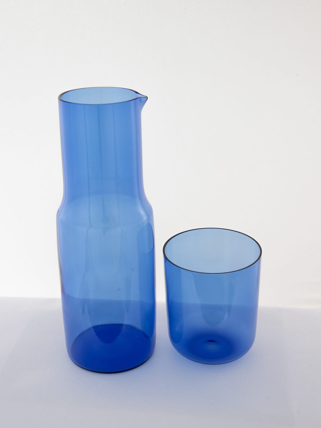 Bedside Glass Carafe & Tumbler Set - Sky Blue - view 4 of 4