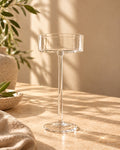 Clarity Scallop Stemmed Glass
