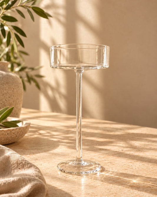 Clarity Scallop Stemmed Glass by Modus & Mood
