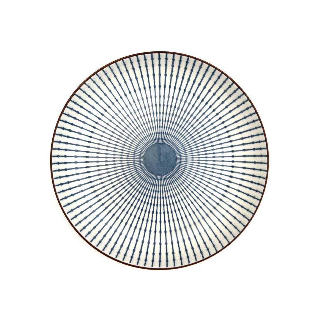 Radial Ceramic Salad Bowl - Indigo by Modus & Mood