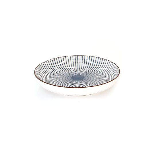 Radial Ceramic Salad Bowl - Indigo - view 3 of 3