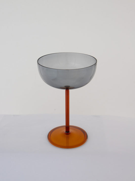 Two-Tone Coupe Cocktail Glass - Ash & Amber - view 3 of 4