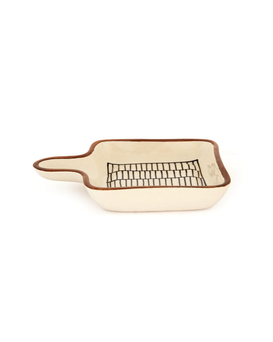 Crosshatch Square Ceramic Serving Dish - view 2 of 3