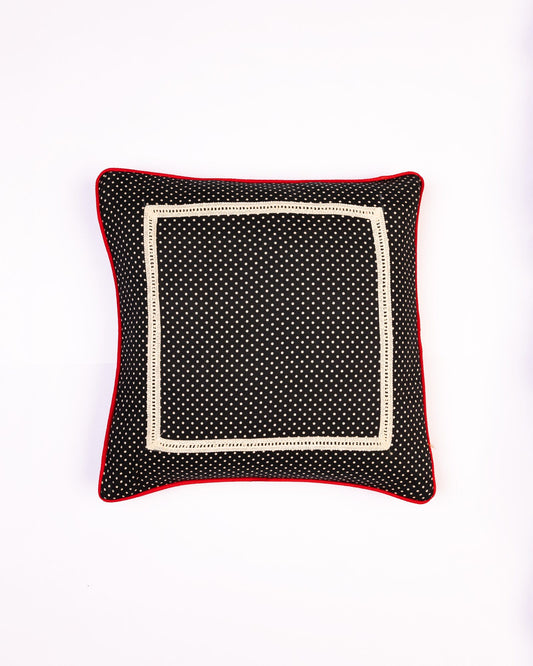 Dotted Cotton Cushion Cover - Charcoal by Modus & Mood
