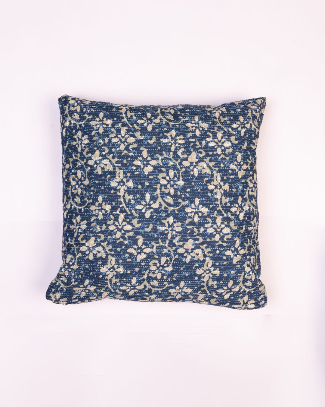 Neel Bagh Indigo Cotton Cushion Cover - view 3 of 4