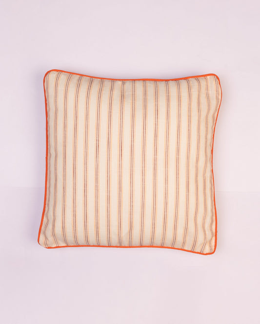 Fine Stripe Cotton Cushion Cover - Peach by Modus & Mood