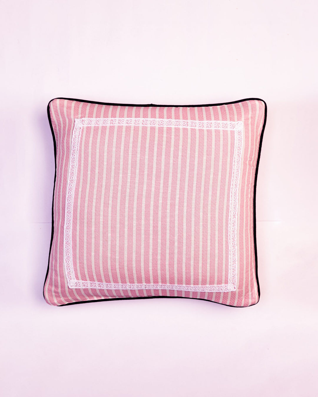 Candy Stripe Cotton Cushion Cover - Pink by Modus & Mood