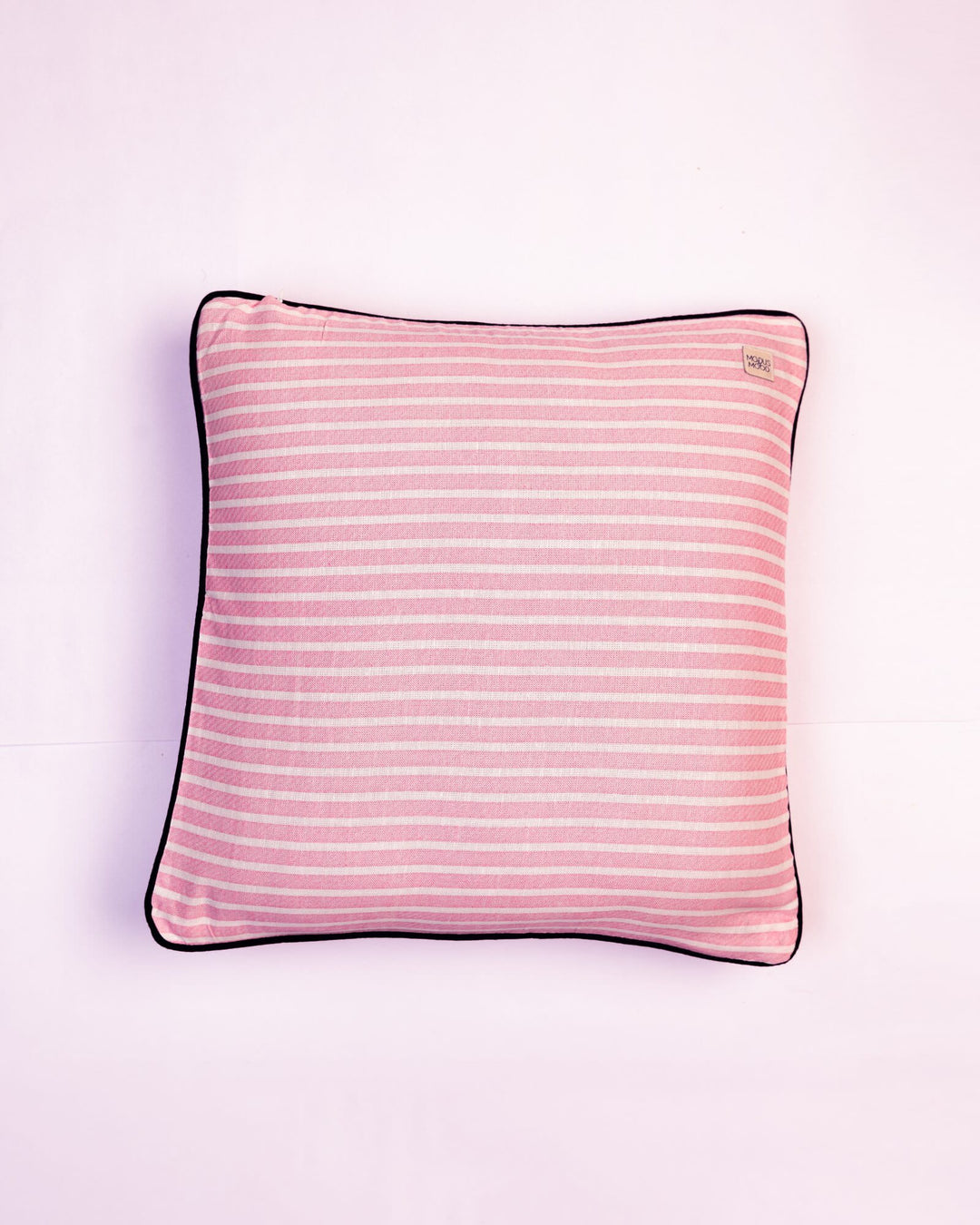 Candy Stripe Cotton Cushion Cover - Pink - view 3 of 3