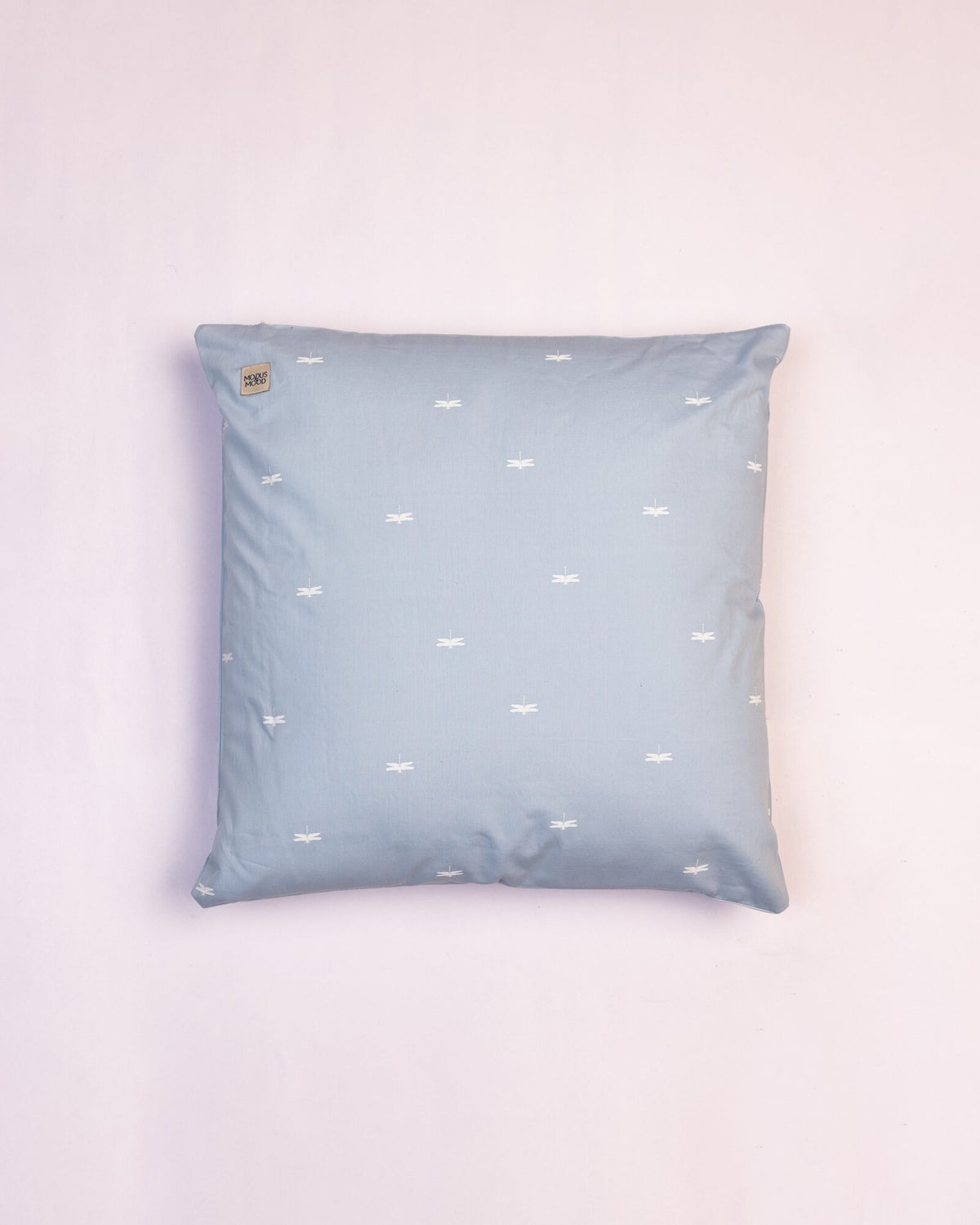 Dragonfly Cotton Cushion Cover - Pale Blue - view 3 of 5